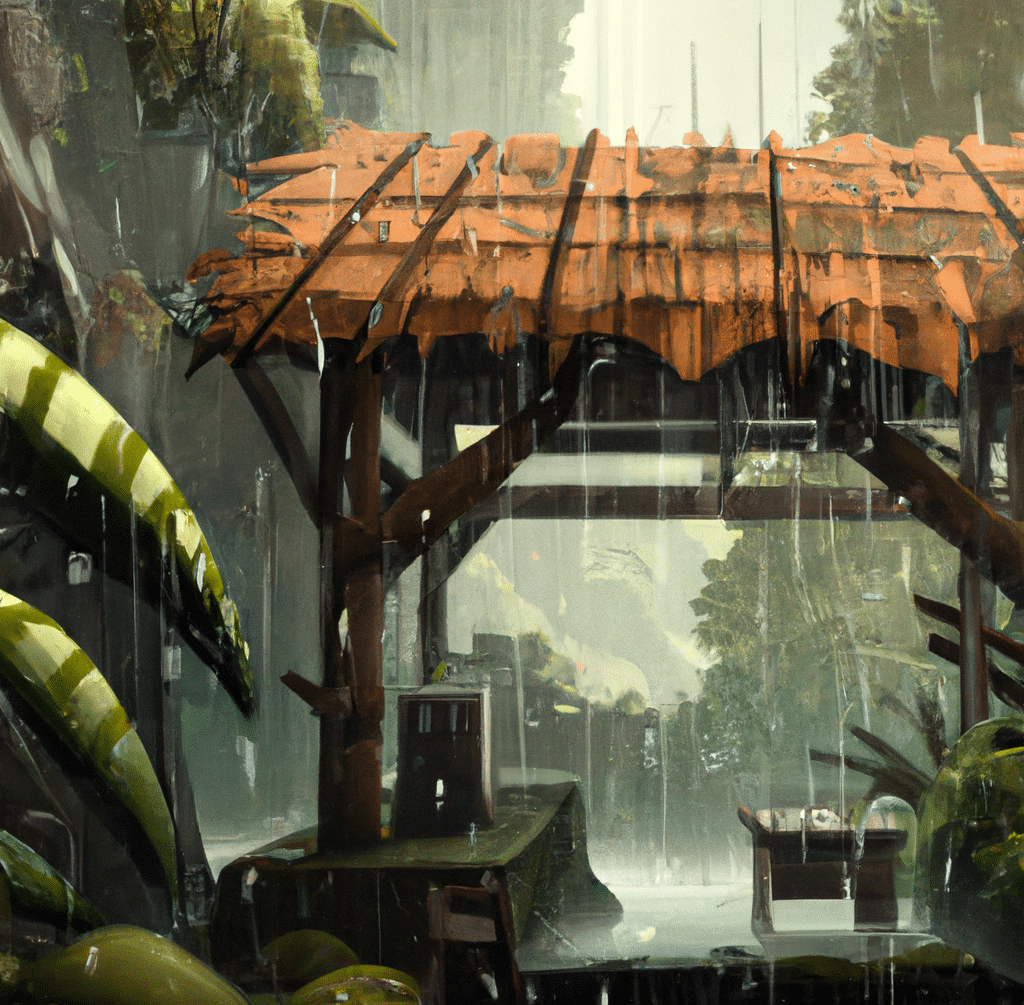 Rainy Day in Tropical Jungle Hut • Sleep Sounds