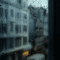 Gentle Rain on Window & Windowsill, Thunder