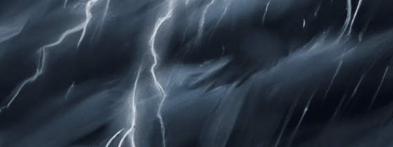 strong thunder and Rain dark