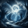 mystical moonlit path