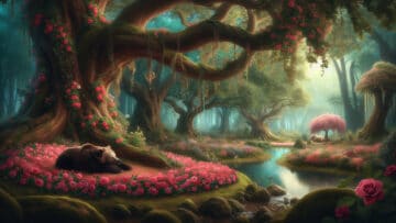 Rain Sound Fairytale: Rose Red and the Bear 😴