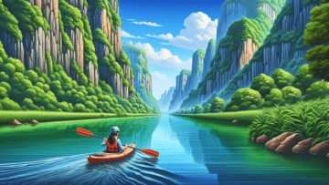 Kayaking on the Colorado River 😴