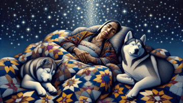 The Woman and Her Huskies: Sleep Story 😴